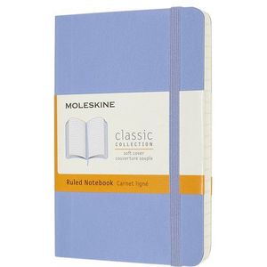 Moleskine Classic Notitieboek Pocket Softcover Gelinieerd Hortensia Blauw