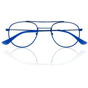 Corpootto Metalen leesbril, blauw, standaard uniseks volwassenen, Blauw, Eén maat