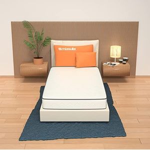 AILIME SRL Matras van traagschuim, 90 x 190 cm, hoogte 15 cm, orthopedisch, met medisch product, eenpersoonsbed matras