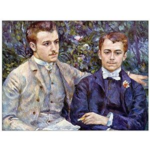 ArtPlaza Renoir Pierre-Auguste Portrait of Charles And George decoratiebord, hout, meerkleurig, 80 x 60 cm