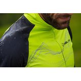 Nalini - Heren - Fietsjack winter - Winddicht Warm Wielrenjack - Zwart - Geel - BASECOWINDJKT - XL
