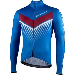 Nalini - Heren - Fietsshirt - Lange Mouwen - Wielrenshirt - Blauw - LSFITJERSEY - L