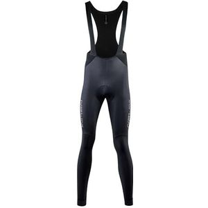 Nalini - Heren - Fietsbroek lang met Bretels - Winter Fietsbroek met Zeem - Thermo Wielrenbroek - Zwart - NEW CLASSICA BIB TIGHT - L