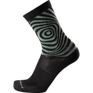 Nalini - Unisex - Fietssokken Winter - Warme Wielrensokken - Thermo - Zwart - Groen - NEWCOOLMAXSOCKS - S/M