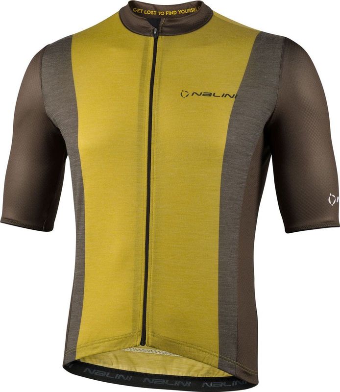 Nalini - Heren - Fietsshirt - Korte Mouwen - Wielrenshirt - Groen - NEW WOOL SS J - XS