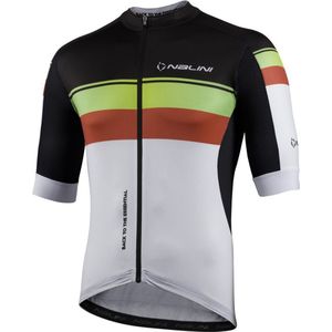 Nalini - Heren - Fietsshirt - Korte Mouwen - Wielrenshirt - Wit - Rood - NEW SPEED JERSEY
