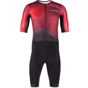 NALINI 03114301100C000.10 New ERGO SUIT Heren Bodysuit Fietsen Zwart/Rood 3XL