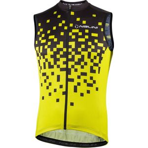 Nalini - Heren - Fietsshirt - Mouwloos - Zwart - Geel - NEW GRENOBLE
