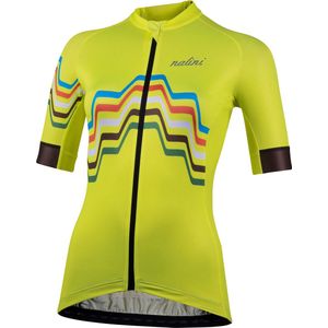 Nalini - Dames - Fietsshirt - Korte Mouwen - Wielrenshirt - Geel - NEW BEIJING2008