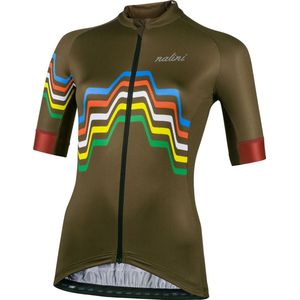 Nalini - Dames - Fietsshirt - Korte Mouwen - Wielrenshirt - Groen - NEW BEIJING2008