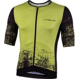 Nalini - Heren - Fietsshirt - Korte Mouwen - Wielrenshirt - Geel - Zwart - NEW ERGO LASER J