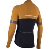 Nalini - Heren - Fietsshirt - Lange Mouwen - Wielrenshirt - Bruin - Zwart - NEW WARM REFLEX J