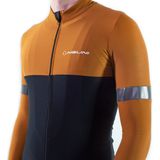 Nalini - Heren - Fietsshirt - Lange Mouwen - Wielrenshirt - Bruin - Zwart - NEW WARM REFLEX J