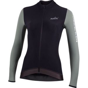 Nalini - Dames - Fietsshirt - Lange Mouwen - Wielrenshirt - Groen - Zwart - NEW LS LADY FIT J