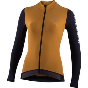 Nalini - Dames - Fietsshirt - Lange Mouwen - Wielrenshirt - Bruin - Zwart - NEW LS LADY FIT J