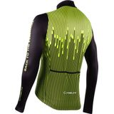 Nalini Heren Fietsshirt korte mouwen - wielrenshirt Zwart Fluo - NEW LS FIT JERSEY Black/Fluo yellow - XS