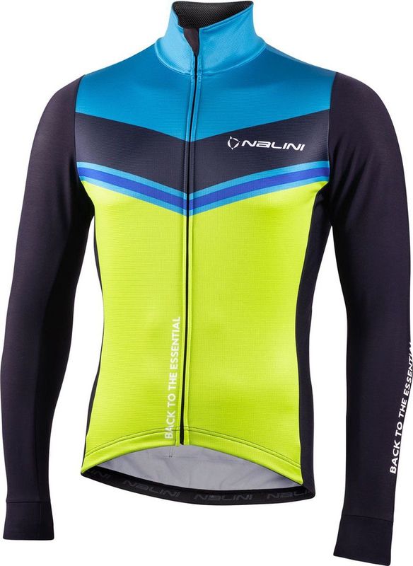 Nalini - Fietsjack - Winter - Winddicht - Blauw - Groen