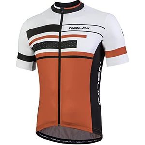 Nalini AHS Victoria T-shirt voor heren, Wit/Saeco-rood