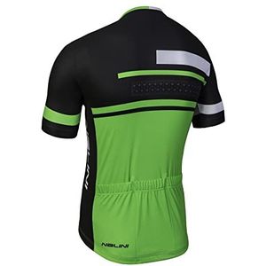 Nalini 02537101100C200.10 AHS Vittoria T-shirt voor heren, zwart/neongroen, M, Zwart/Neon Groen, M