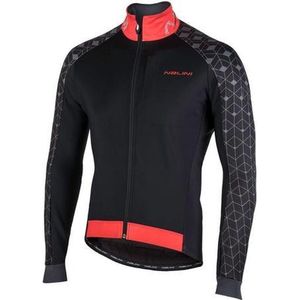 Nalini AHW Crit Fietsjack - Zwart/Rood - Multifunctioneel - Winddicht