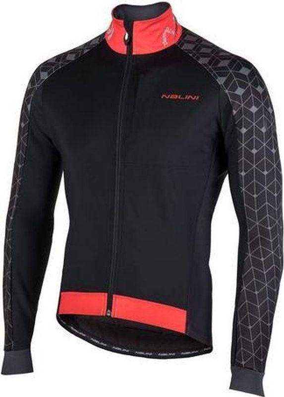 Nalini AHW Crit Fietsjack - Heren - Maat S - Zwart/rood