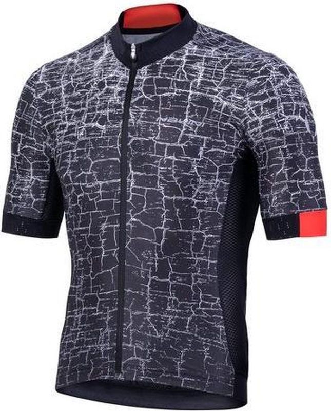 Nalini - Heren - Fietsshirt - Korte Mouwen - Wielrenshirt - Zwart - Rood - AISNARANCO2 0