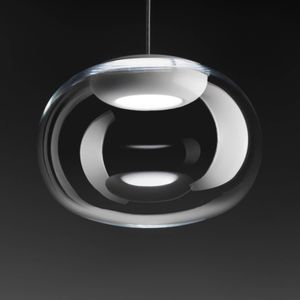 Stilnovo La Mariée LED hanglamp transparant/wit