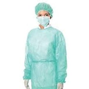 Wegwerp overhemden van TNT met manchetten - cf. 10 stuks - niet steriel - verschillende kleuren - hypoallergeen - 30 g/m² - origineel Cura Farma