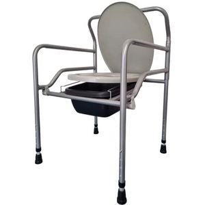 Comfortabele stoel voor ouderen, 3-in-1 badkamer, opvouwbaar staal, voor ouderen en gehandicapten