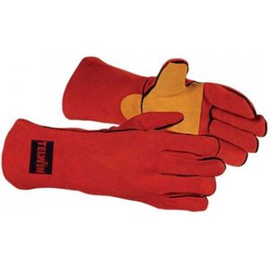 Telwin 804337 Montana Plus Professionele versterkte handschoenen voor het lassen, EPI voor hand- en onderarmbescherming van rundleer, type A, maat 10