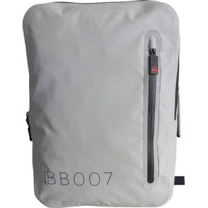 Piu Forty BAYBAG Backpack 18Lt  Waterproof dry bag  col. GREY, Fabric:500D tarpaulin, feature: IPx4, size:29X13X41,5cm. USB connector reflex stripes