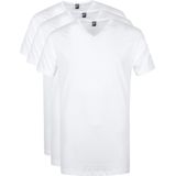 Alan Red - Vermont T-Shirt V-Hals - Wit - 100% Katoen - 3 Pack