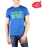 Heren Diesel T-DIEGO T-Shirt in Blauw
