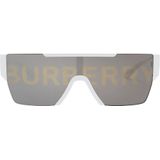 Burberry Stijlvolle zonnebril voor mannen , White , Heren , Maat: 38 MM