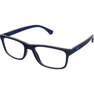 Emporio Armani EA3147 - Blauw - Nylon & Propionaat - Rechthoekig Montuur
