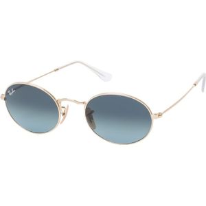 Ray - Ban RB3547 Zonnebrillen - Goud - Blauw - Metaal - Ronde Vorm