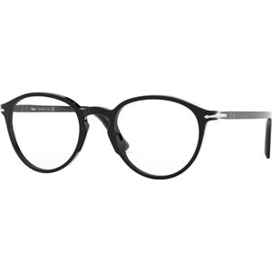 Persol - Sporty-Casual Bril - Zwart - Kunststof