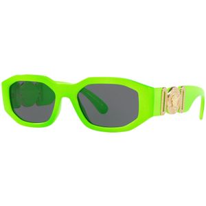 Versace Iconische Zonnebril met 2 jaar garantie , Green , unisex , Maat: 53 MM