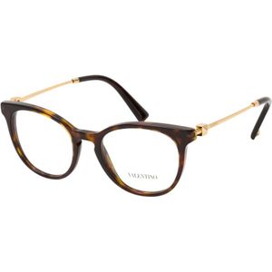 Valentino, Accessoires, Dames, Bruin, ONE Size, Bruine Dames Optische Brillen Ronde Stijl