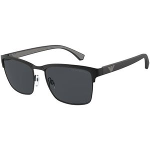 Emporio Armani Grey Zonnebril Zwart