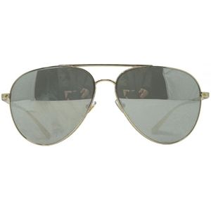 Versace zonnebril VE2217 12526G Pal Gold Light Gray Silver Mirror | Sunglasses