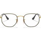 Ray-Ban - Hexagonal RX6448 - Bril - Zwart - Metaal