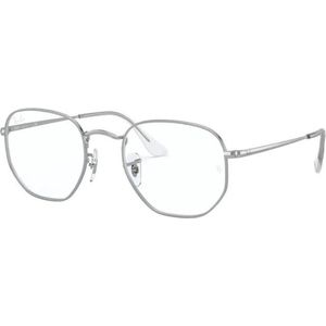 Ray-Ban - RX6448 Hexagonal - Optische Monturen - Zilver - Metaal - Geometrisch