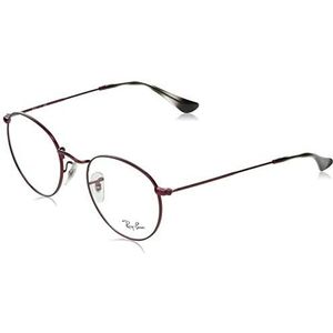 Ray-Ban Ronde metalen leesbril voor volwassenen, uniseks, Rood