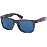 Ray-Ban Zonnebril  Justin 4165 647080 Bruin Metallic Op Zwart Donker Blauw 55mm | Sunglasses