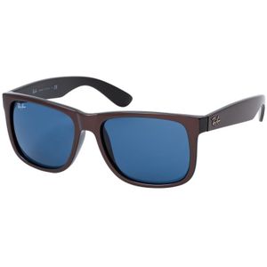 Ray-Ban Zonnebril  Justin 4165 647080 Bruin Metallic Op Zwart Donker Blauw 55mm | Sunglasses