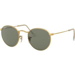 Ray-Ban Zonnebril 3447- 001/58 50MM Round Metal Polarized