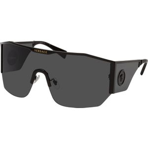 Versace 0VE 2220 100987 41 - rechthoek zonnebrillen, unisex, zwart