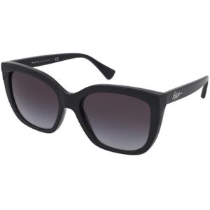 Ralph by Ralph Lauren Butterfly Dames Shiny Black Grey Gradient Zonnebril | Sunglasses