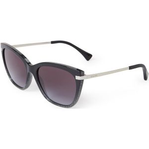 Ralph by Ralph Lauren Butterfly Dames Shiny Gradient Black Glitter Grey Gradient Zonnebril | Sunglasses